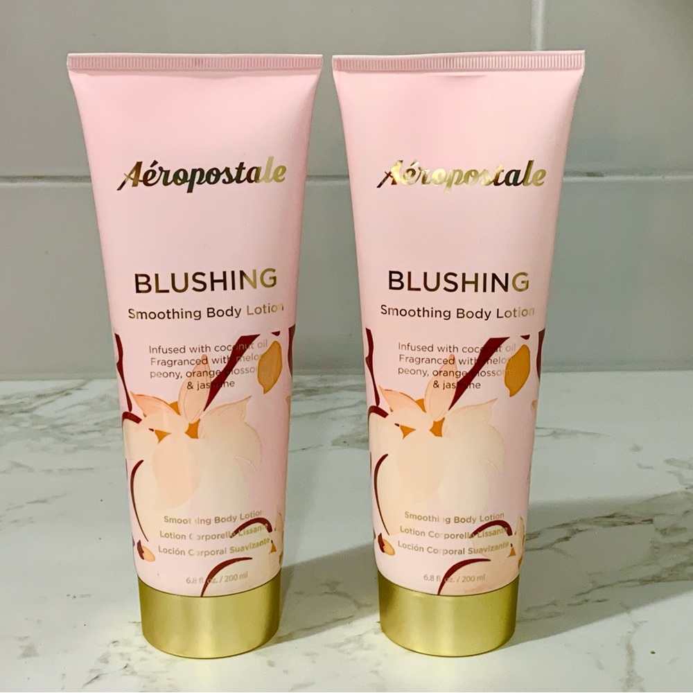 Lot of 2 Aeropostale Blushing, hydrating Lotion 6.7 oz